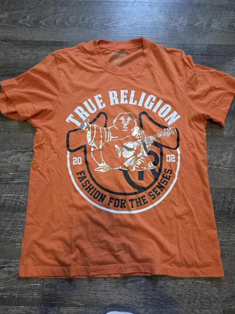 True Religion Graphic Tee in Orange